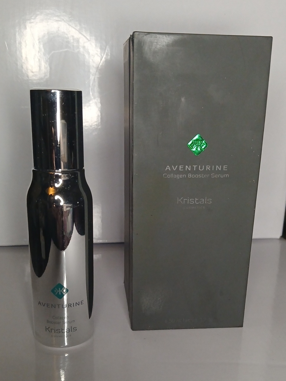 NIB 50 ML Kristals Aventurine Gemstone Collagen Booster Serum